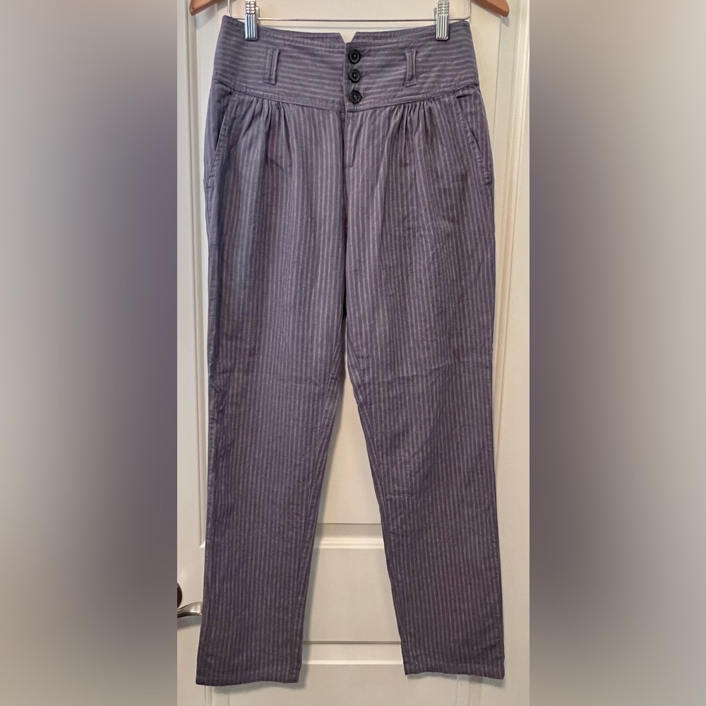 Pinstripe Linen Pant